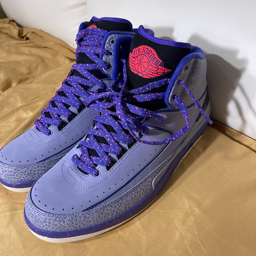 Air Jordan 2 Retro Iron Purple Men Sneakers size 12